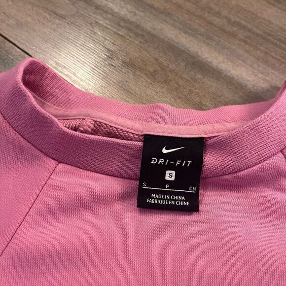 Nike Purple Athletic Longsleeve Cropped‎ Crewneck Women Small - Picture 3 of 4